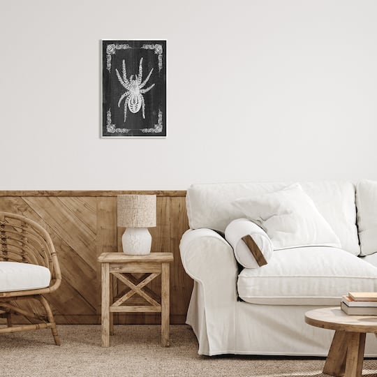 Stupell Industries Black & White Spider Wall Plaque Art